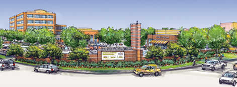 Mock-Up of a Commercial Area